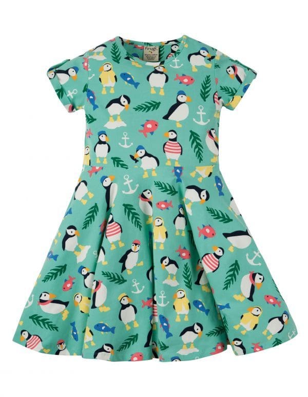 Frugi fashion puffin skater dress