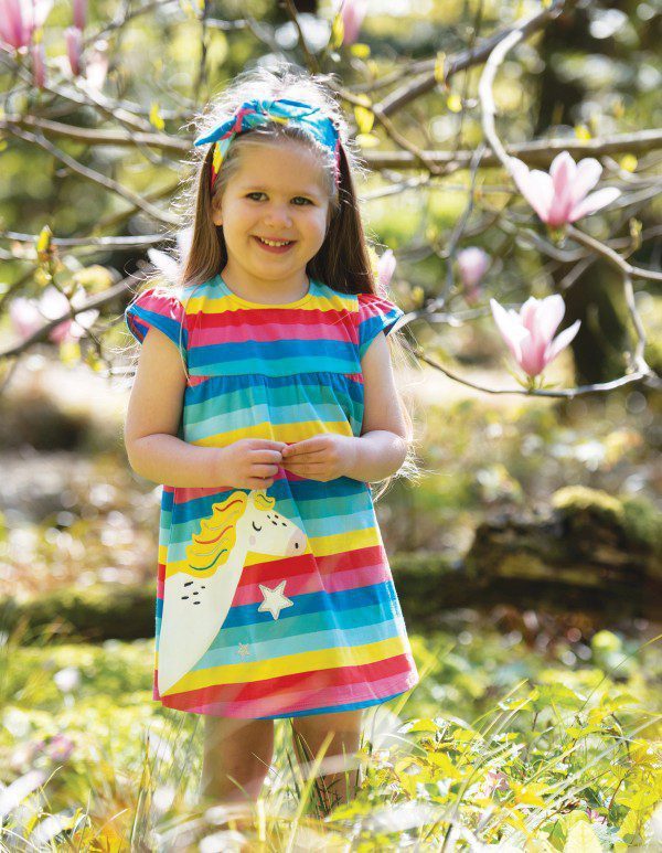 Frugi store unicorn dress