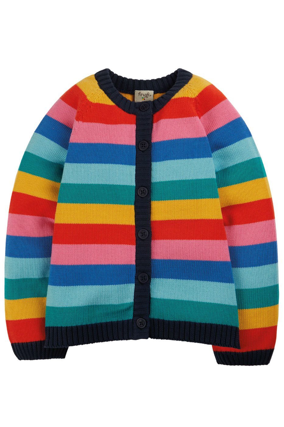 Frugi 2025 rainbow cardigan