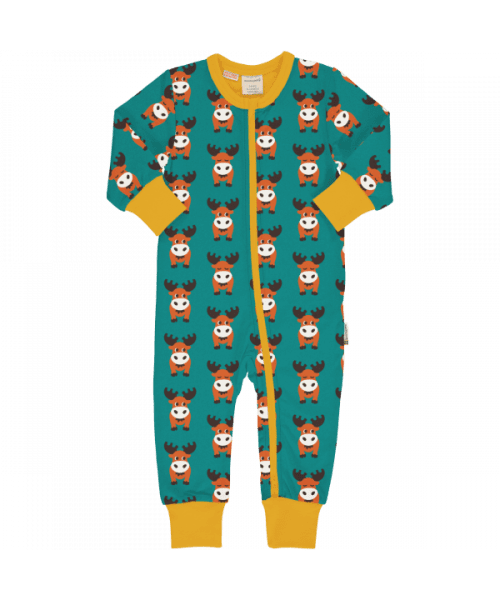 Maxomorra Nordic Moose Organic Cotton Long Sleeve Pyjama Set